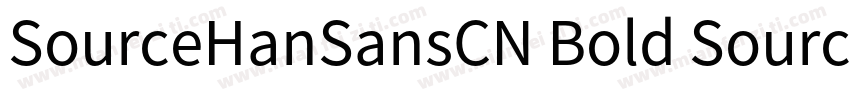SourceHanSansCN Bold SourceHanSansC字体转换